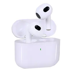 Fone Bluetooth 3ª Geração Para iPhone 8 X Xr 11 12 13 14 15 Cor Branco Luz Verde A