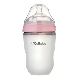 Mamaderas De Silicona Flexible Cobaby 250ml Verde Y Rosa Color Rosa Claro