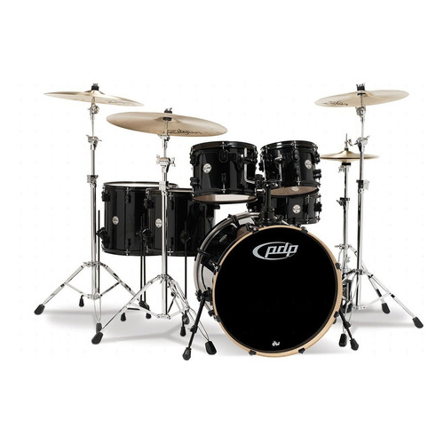 Batería Pdp Concept Maple 6 Cuerpos Bombo 22'' Pdcm2216 Color Pearlescent Black