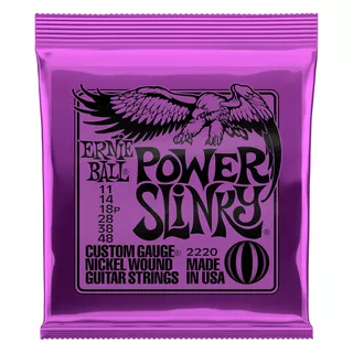 Cuerdas Guitarra Eléctrica Ernie Ball Power Slink 11-48 2220