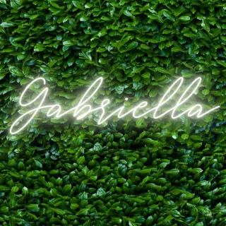 Painel Neon Led Gabriella 75cm