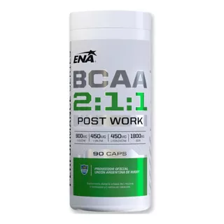 Suplemento Ena Bcaa 2:1:1 90 Capsulas Sabor Sin Sabor