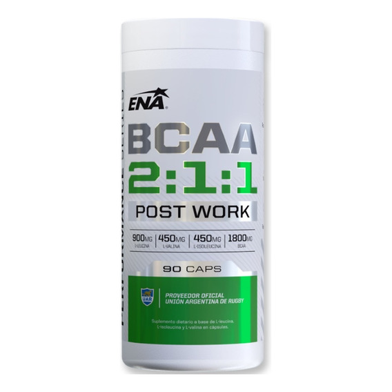 Suplemento Ena Bcaa 2:1:1 90 Capsulas Sabor Sin sabor