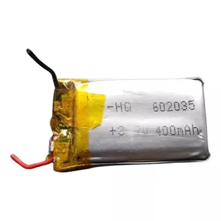 Bateria Lipo Recargable 400mah 3.7v 60x20x35 