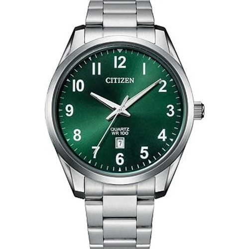 Citizen Classic Quartz Green Dial Bi1031-51x ..... Dcmstore Color de la correa Plata Color del bisel Plata Color del fondo Verde