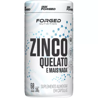 Quelated Zinc 269% 60 Cápsulas Veganas, Sabor Nutritivo Forjado Sin Sabor