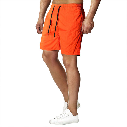 Pantalones Versátiles Para Hombre 5 Minutos De Color Sólido 