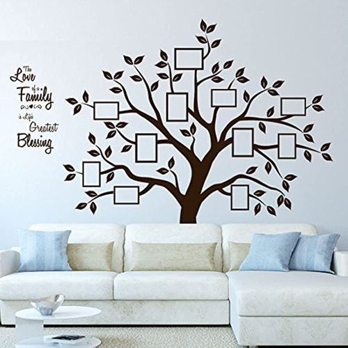 Timber Artbox Beautiful Family Tree Vinilo Decorativo Con Ci