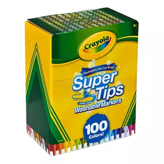 Lápices Crayola Súper Tips 100 Colores