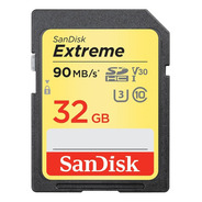 Memoria Flash Sandisk 32gb Extreme Uhs-i Sdhc 90mb/s Nueva