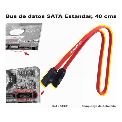 Cable De Datos Sata 3 Discos Duros A Board Pc Computoys Sas