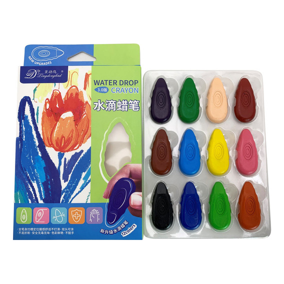 Crayolas Con Forma, 12 Colores, En Caja