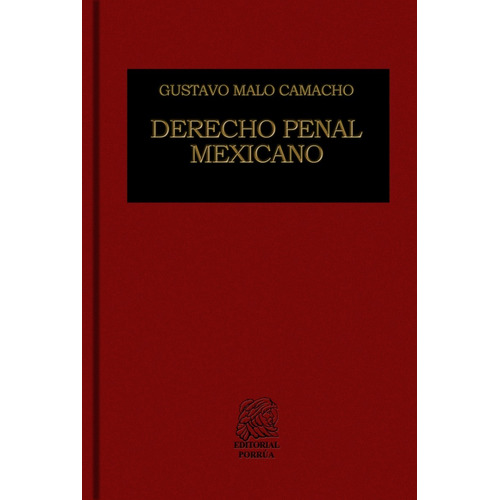 Libro Derecho Penal Mexicano Editorial Porrua México