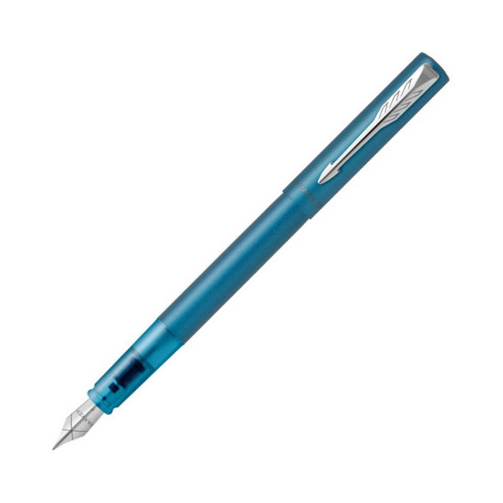 Parker Vector Xl Lapicera Pluma Fuente Teal Metalico Color de la tinta Azul