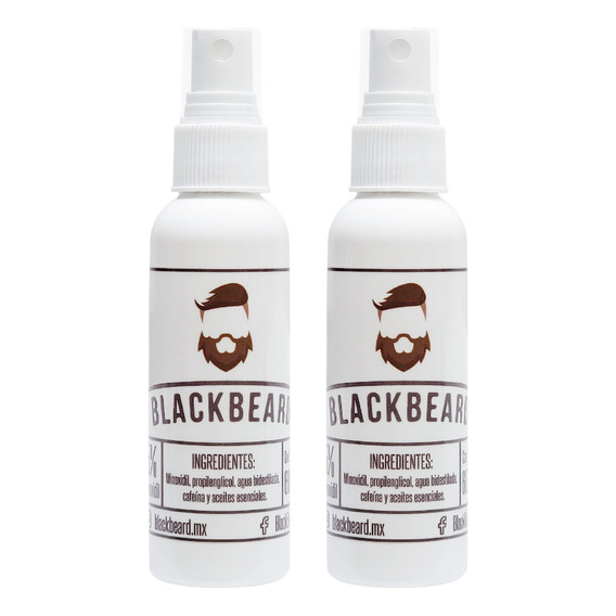 Tónico Crecimiento Barba Blackbeard Minoxidil 2 Meses