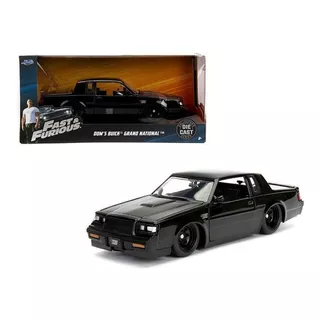 1:24 Jada Dom's Buick Grand National 1987 Rapido Y Furioso  Color Negro