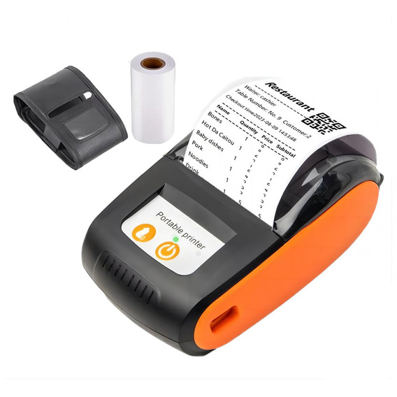 Impresora Térmica Tickets Con Funda 58mm Portátil Bluetooth