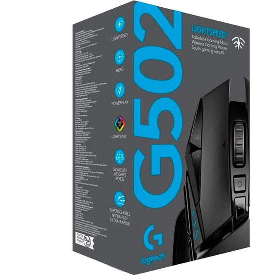 Pmouse Logitech G502 Hero Wireless 16000 Dpi Rgb Gaming