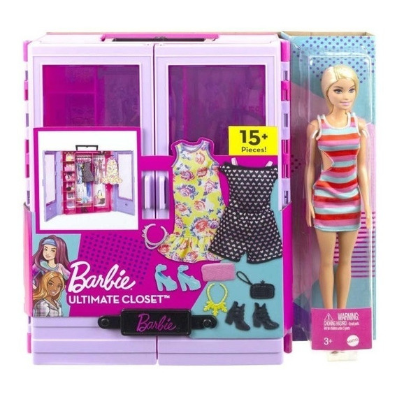 Barbie Nuevo Closet De Lujo Con Muñeca Mattel