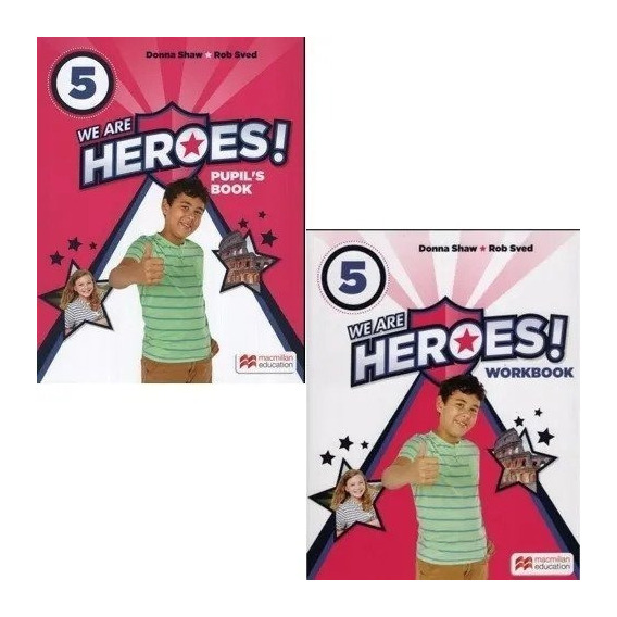 2 Libros We Are Heroes 5 Pupil + Workbook Macmillan