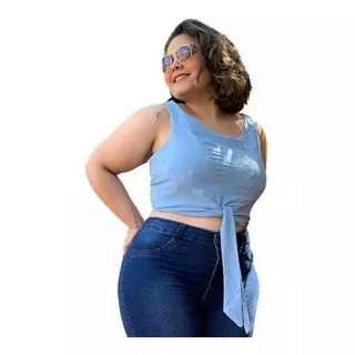 Cropped Plus Size Primavera Verão Envio 24hr Promoção