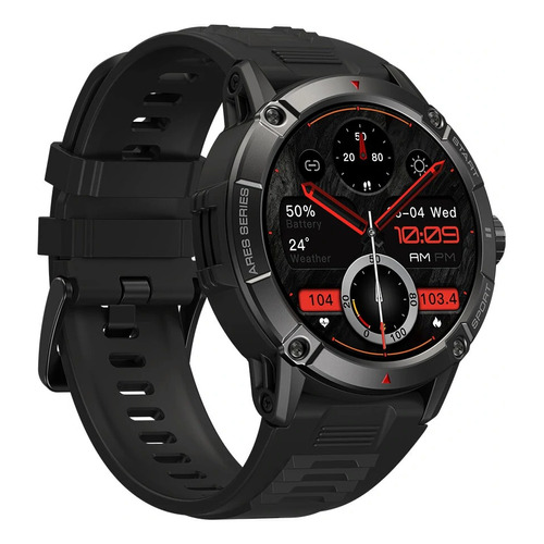 Reloj inteligente Zeblaze Ares 3 Voice Calling 1.52 con pantalla IP, color de la carcasa: negro