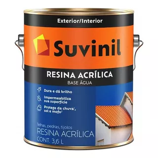 Suvinil Resina Acrílica Base Água Brilhante 3,6 Litros - Mar