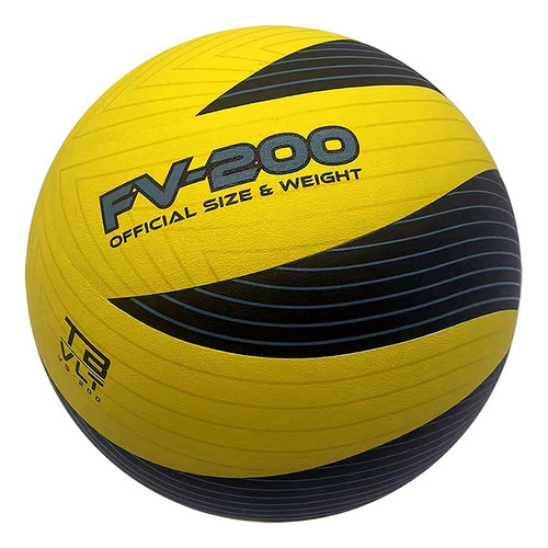 Balón De Voleibol No. 5 Voit Fv-200 Laminado Color Amarillo