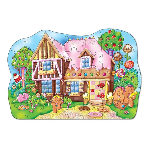 Rompecabezas Puzzle 35 Pzas Grandes Casa De Jengibre Cuento