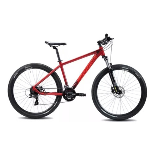 Bicicleta Alubike Sierra R29 Esmeralda Aluminio 24v Color Rojo/Negro/Amarillo Tamaño del cuadro M
