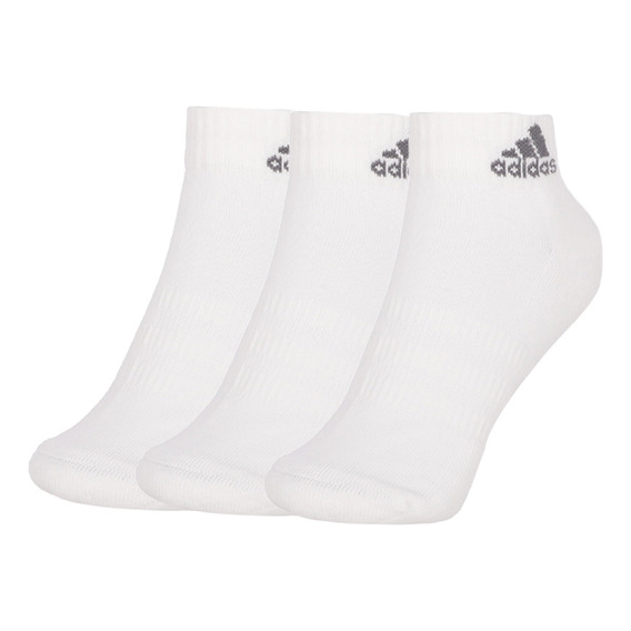 Tripack Calcetas adidas Cushioned Low Unisex White/grey