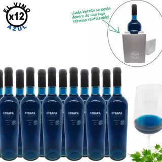 Vino Azul Precio Mayorista Con Jarra Termica - 12 Botellas
