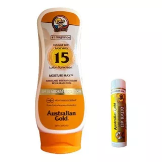 Australian Gold Spf15 Lotion + Labial Spf30 De Regalo