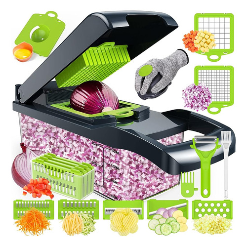 Amzeth Vegetable Chopper, 16 En 1 Food Chopper