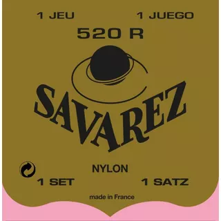 Encordoamento Violão Nylon Savarez 520r Tensão Alta