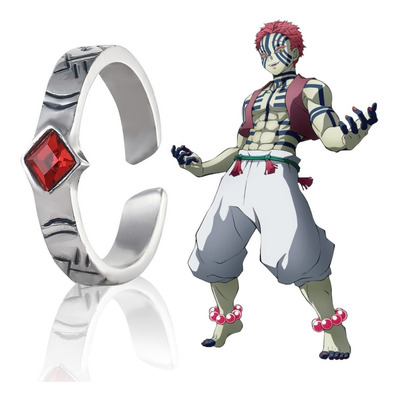 Anillo Akaza Ajustable | Demon Slayer Kimetsu No Yaiba