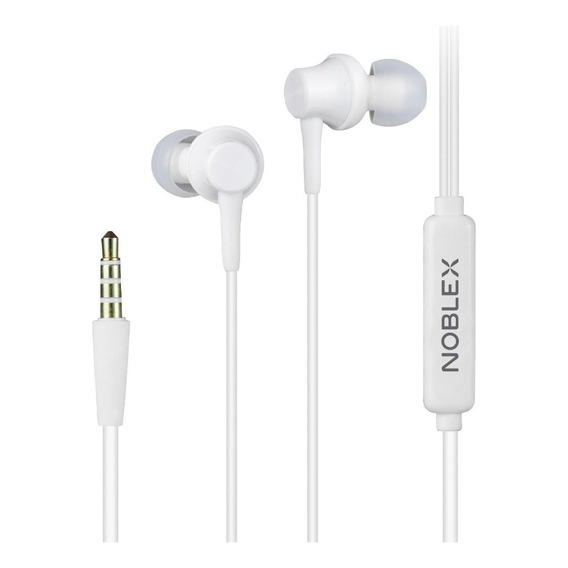 Auricular Noblex In Ear Con Microfono Hp05wp Blanco