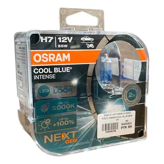 Focos H7 Osram Cool Blue Intense Next Gen 100%+luz 5000°k