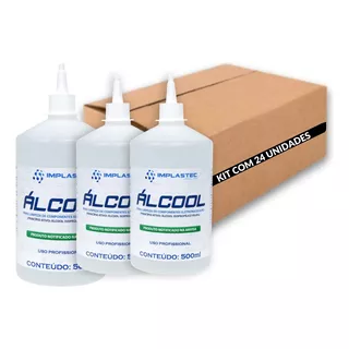 Kit 24 Álcool Isopropílico 99,8% Pci Eletrônicos 500ml