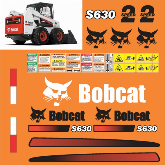 Calcomanías Para Bobcat S630 Con Preventivos Originales