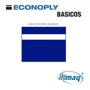 Plástico Bicapa Laserable Econoply Azul / Blanco 60x40cm