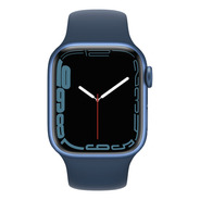 Apple Watch Series 7 (gps, 41mm) - Caja De Aluminio Color Azul - Correa Deportiva Azul Abismo