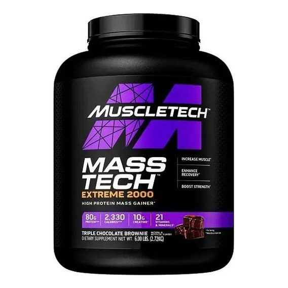 Proteina Mass Tech Extreme 2000 Muscletech 6 Lbs Todo Sabor