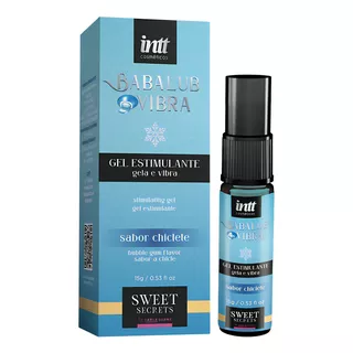 Excitante Gela E Vibra Babalub Sabor Chiclete Intt 15g