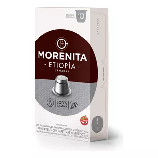10 Capsulas La Morenita Etiopia - Café Nespresso Compatible