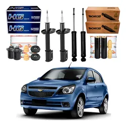  Kit Amortecedor Dianteiro Traseiro Agile 1.4 2009 A 2013