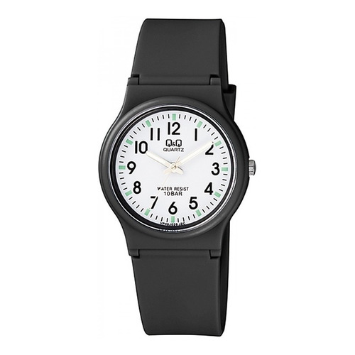 Reloj Q&q Qyq Vp46j039y Deportivo Silicona Hombre + Estuche Color de la correa Negro