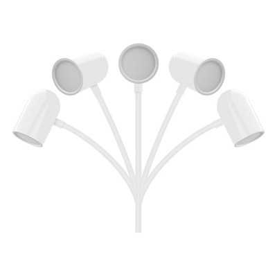 Lampara Velador Saturno Blanco Led Carga Celular Dimer Mc