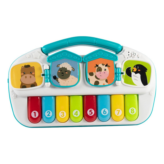 Piano Teclado Musical Infantil Con Luces Y Sonidos