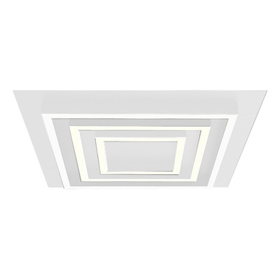 Plafón Aplique Krov Blanco 50x50 Led 70w 5600 Lm Luz Desing